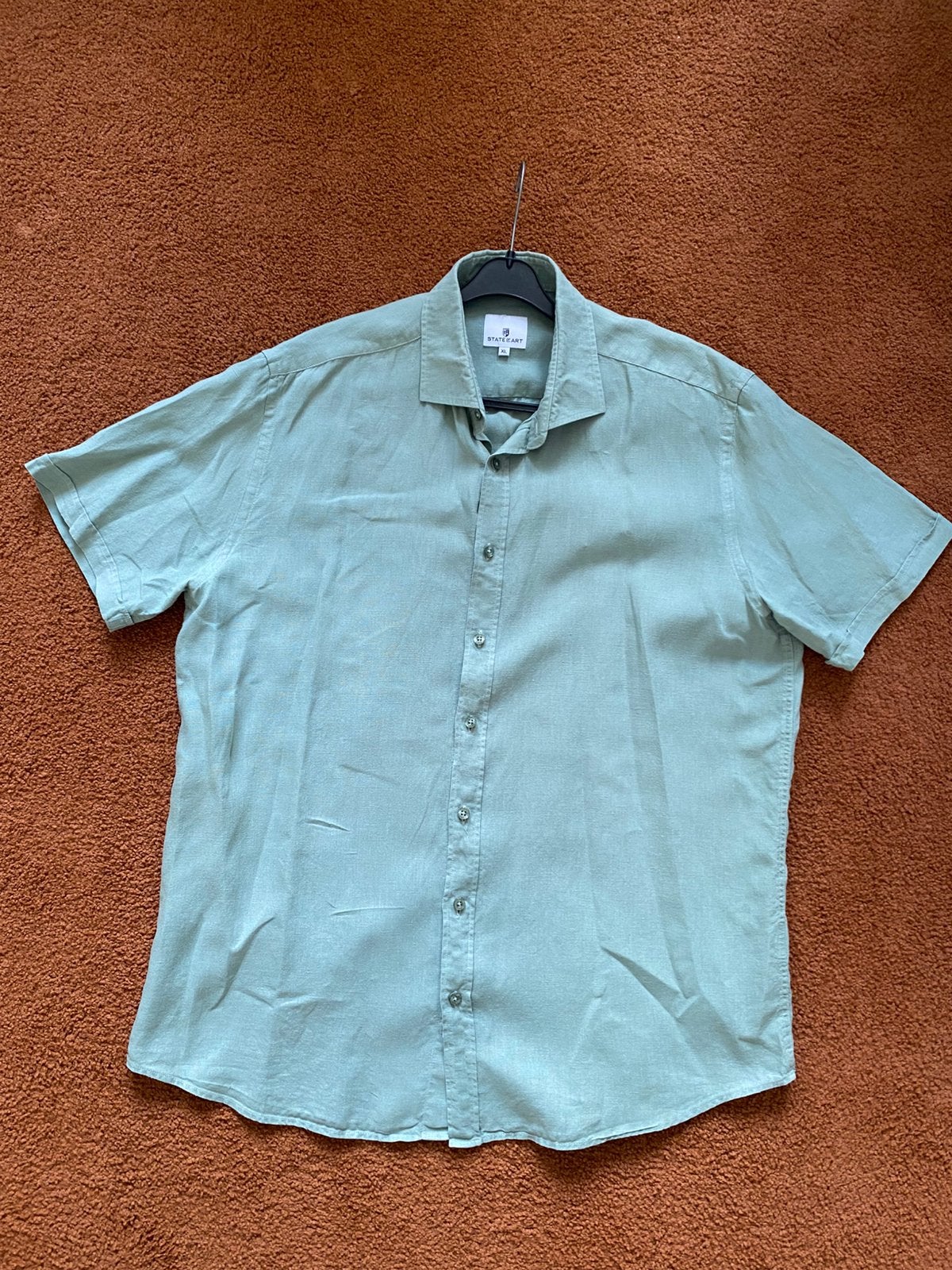 prachtig State of Art-overhemd, mt XL, Verzenden, Gedragen, Groen, Halswijdte 43/44 (XL)