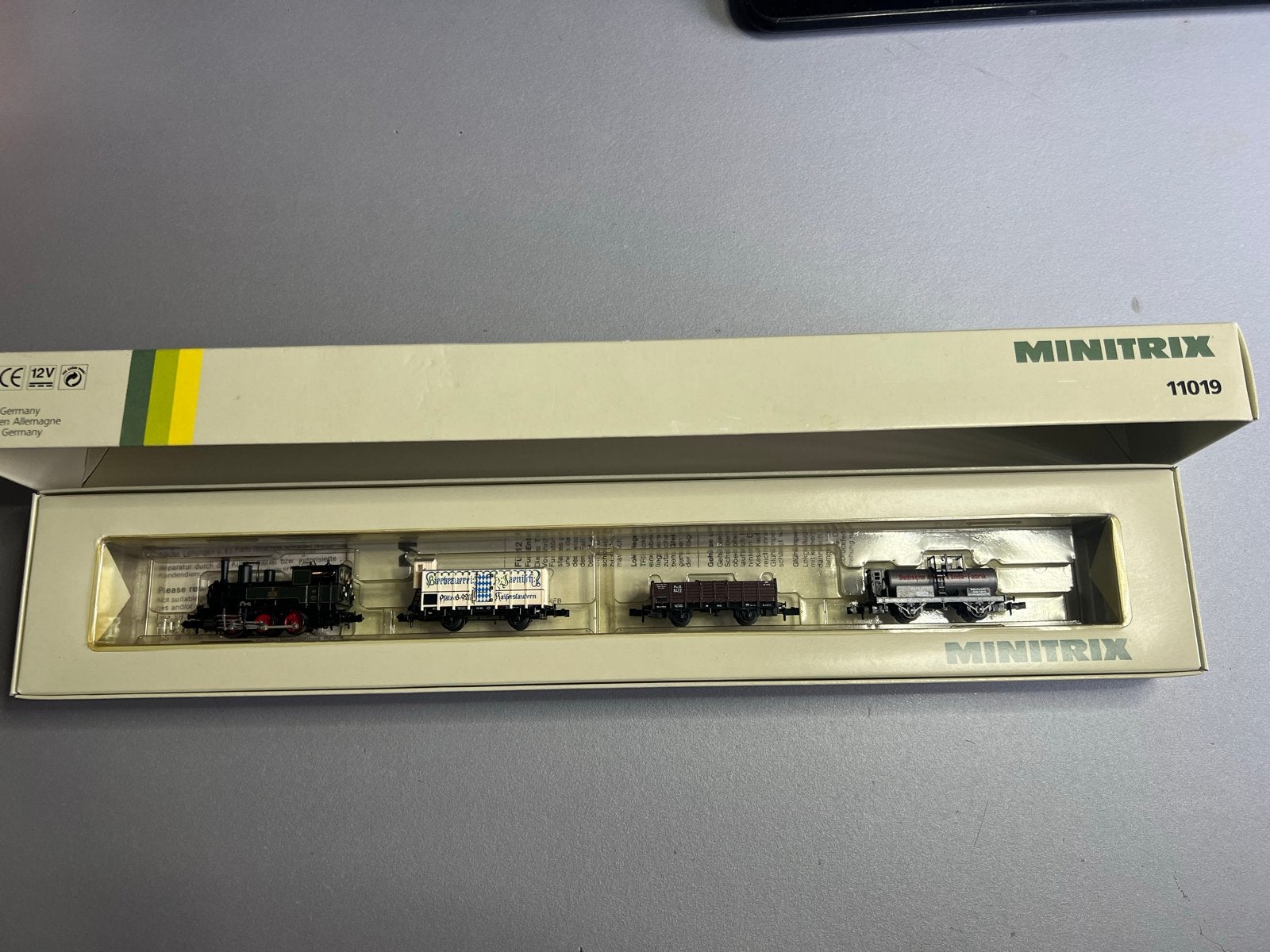 Minitrix 11019 Treinset - Zo goed als nieuw, Treinset, Gelijkstroom, Trix, Ophalen of Verzenden