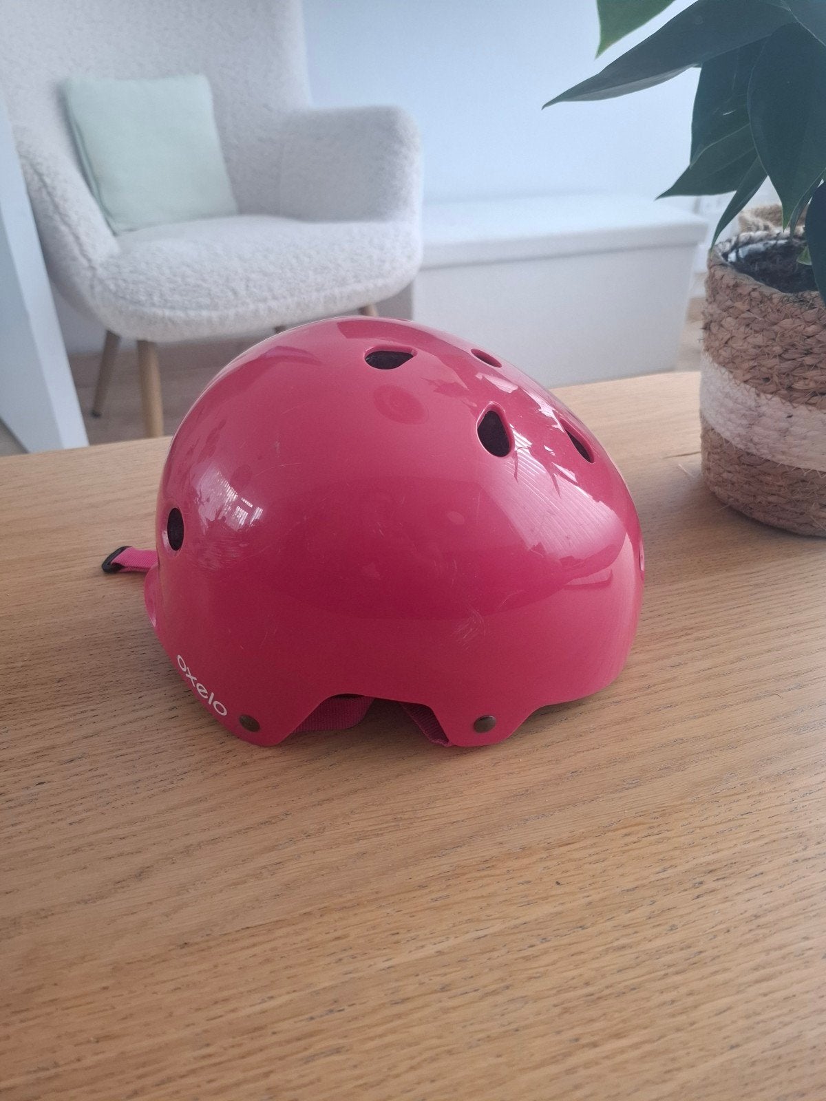 Roze Oxelo kinderhelm voor fietsen/skaten, Fietsen en Brommers, Fietsaccessoires | Fietshelmen, Gebruikt, Jongen of Meisje, Overige maten