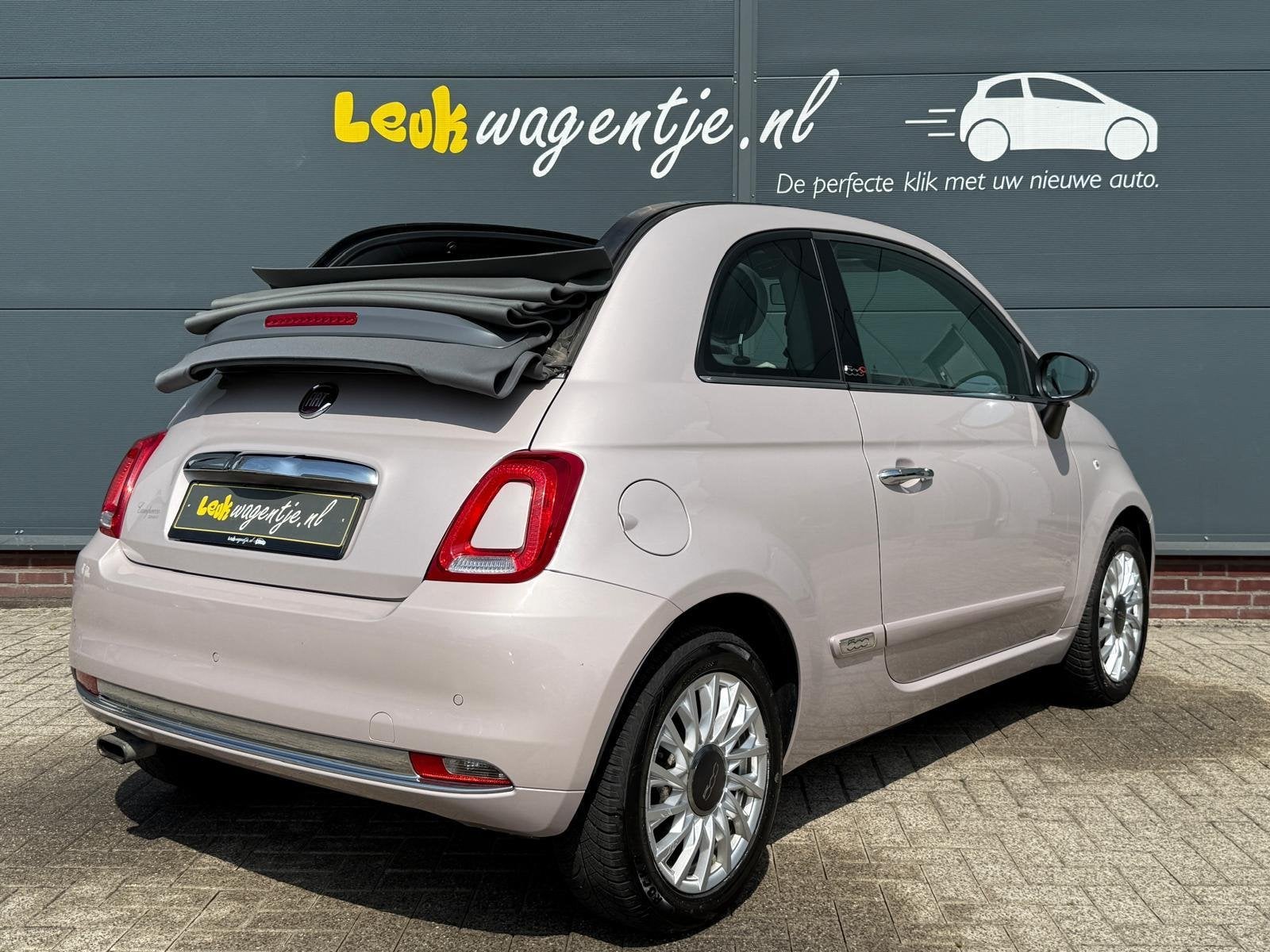 Fiat 500 C 0.9 TwinAir Turbo Star Cabrio *navi *ecc *cruise, Auto's, Fiat, 86 pk, Gebruikt, Zwart, Overige kleuren