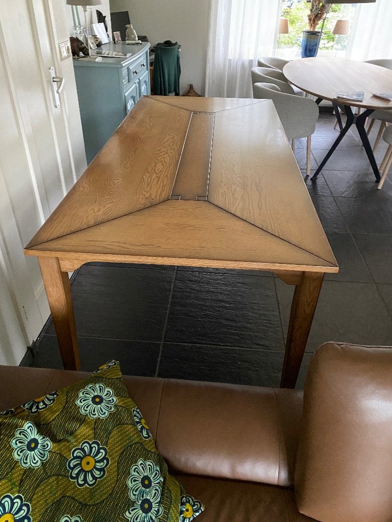 Stamtafel, Ophalen, Gebruikt, Eikenhout, 200 cm of meer