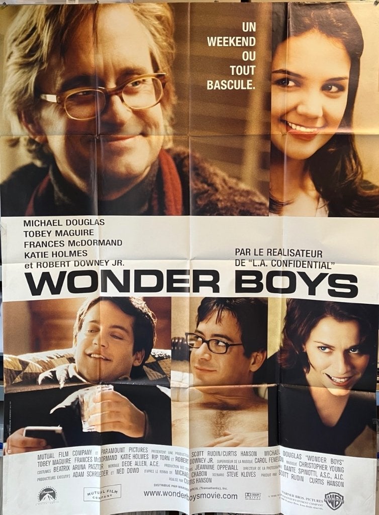 Wonder Boys (2000) - Originele filmposter, Ophalen of Verzenden, Zo goed als nieuw, A1 t/m A3, Film en Tv