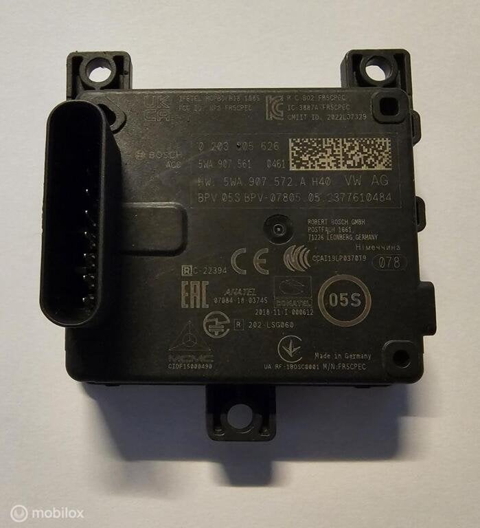 Volkswagen audi seat skoda Radarsensor 5WA907561, Gebruikt, Ophalen of Verzenden