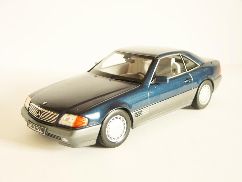 1/18 - KK Scale - Mercedes Benz 500 SL (R129) blue metallic, Hobby en Vrije tijd, Modelauto's | 1:18, Ophalen of Verzenden, Nieuw