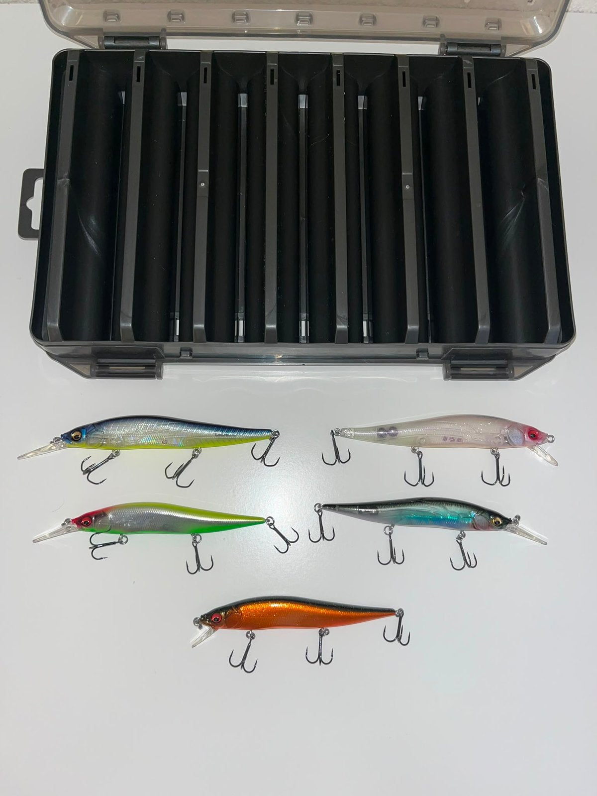 5x Megabass Vision Oneten + Hardbait Box, Ophalen of Verzenden, Zo goed als nieuw, Overige typen