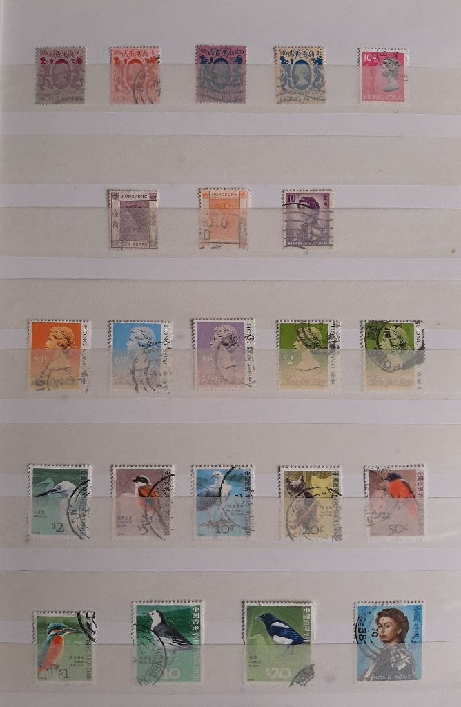 1 Kaart Oude Klassieke Postzegels Hong Kong Nr 2 Gestempeld, Ophalen, Gestempeld, Oost-Azië