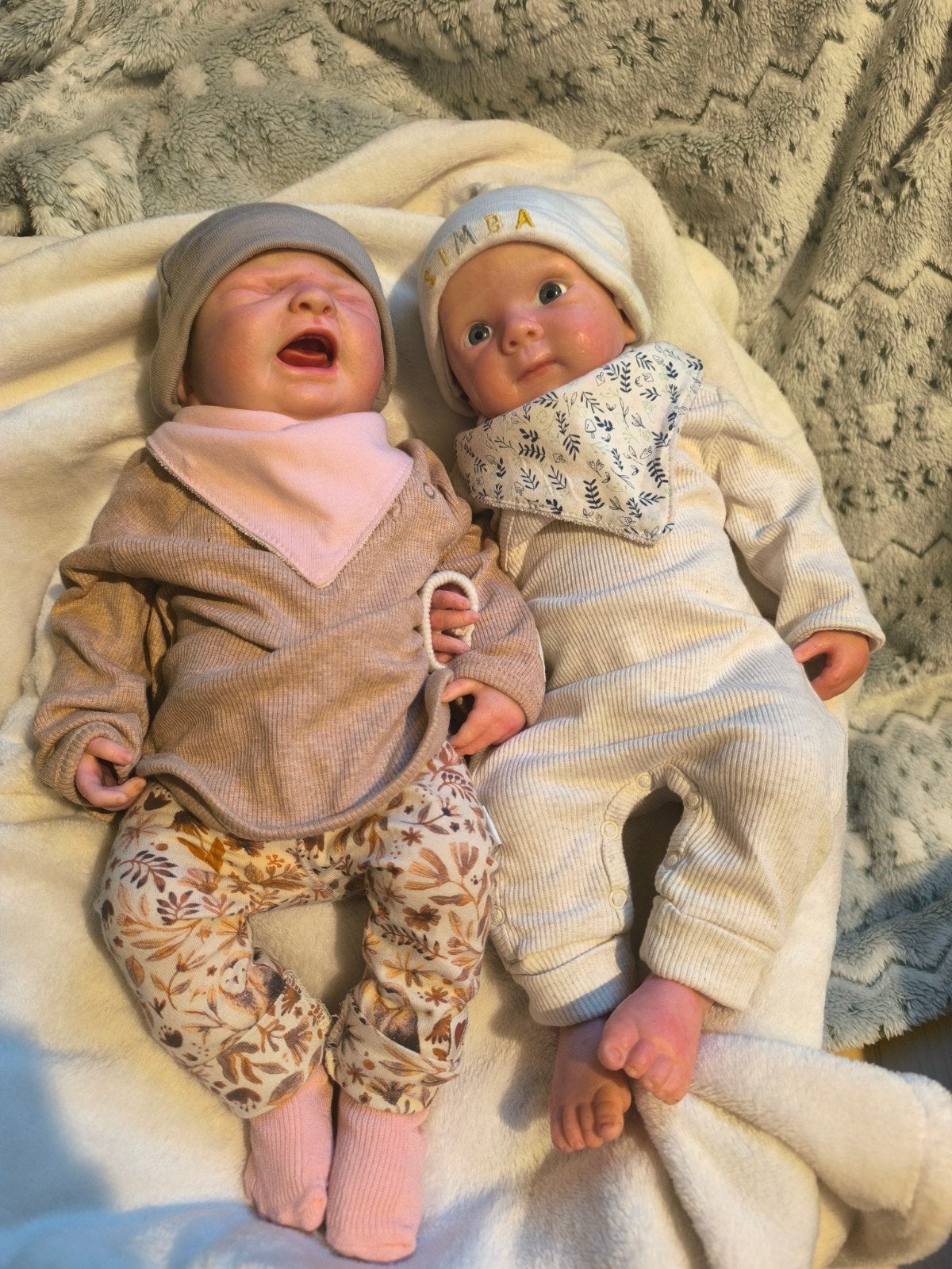 2 full body silicone baby poppen, Verzamelen, Ophalen of Verzenden, Zo goed als nieuw, Pop, Levensecht of Reborn