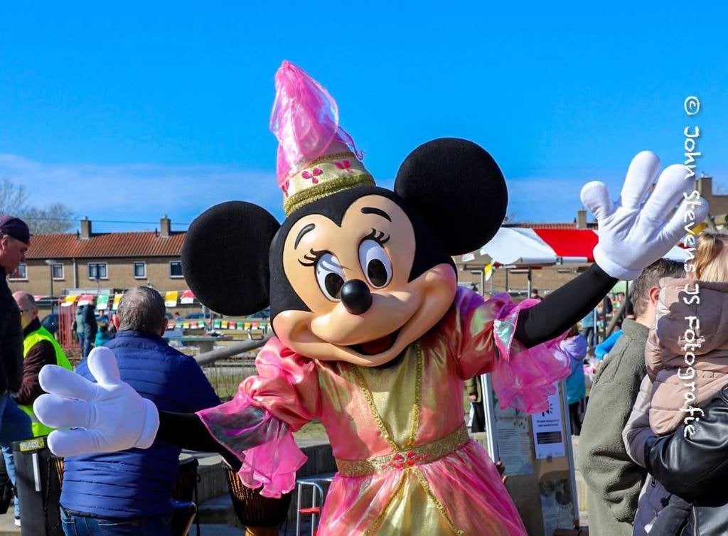 Mascotte Princes Minnie Mouse, Prinsessen, Kinderfeestje, Ophalen of Verzenden, Verjaardag