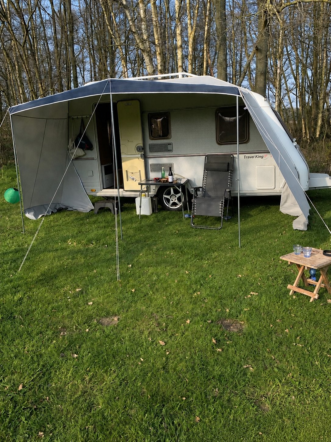 Kip Traveller 41TDB (2004) met Mover, Luifel en Voortent, Caravans en Kamperen, Kip, Treinzit, Particulier, Vast bed