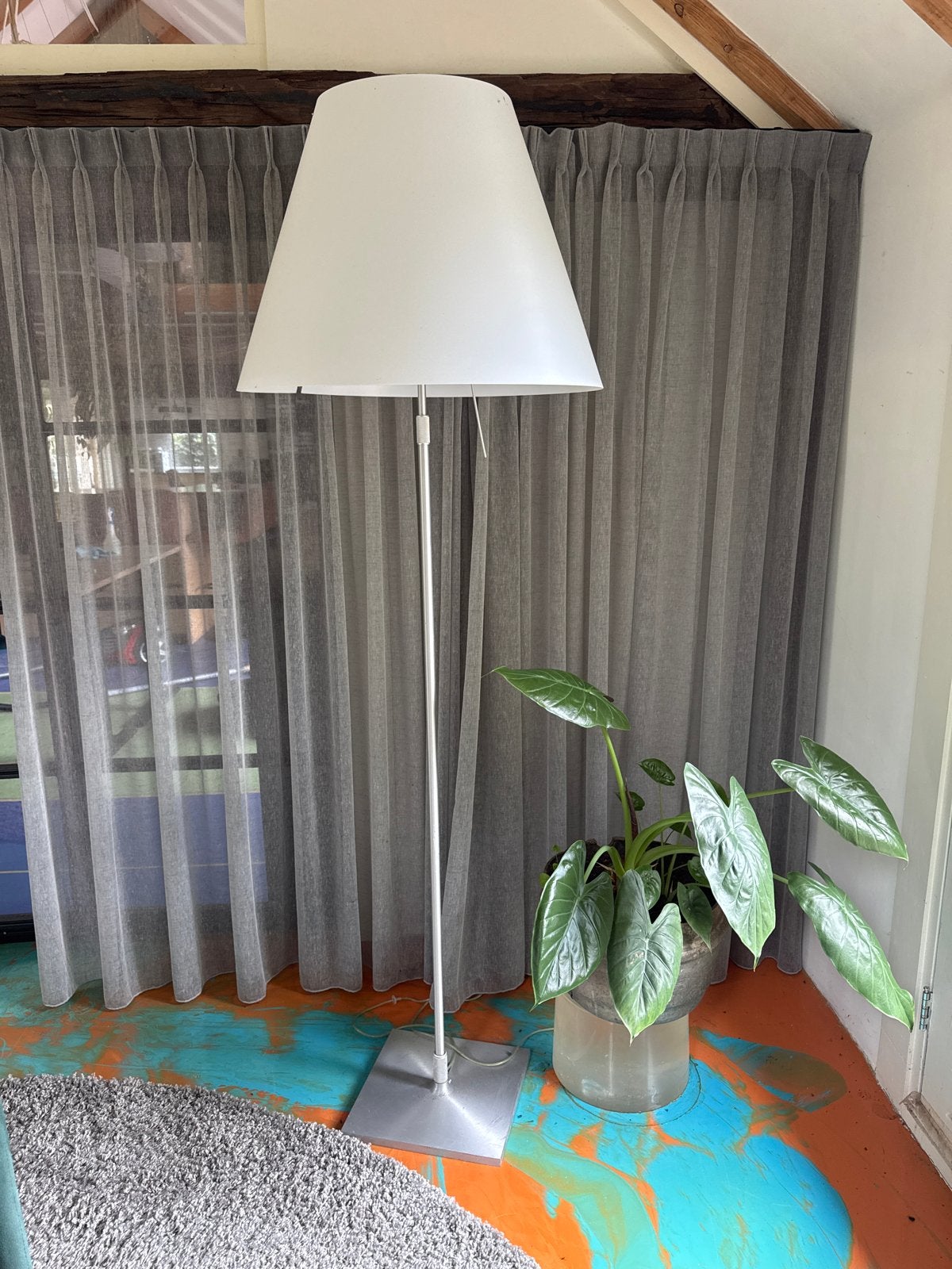 Luceplan Grande Costanza Vloerlamp - Inclusief LED, Ophalen, Gebruikt, E27 (groot), Metaal