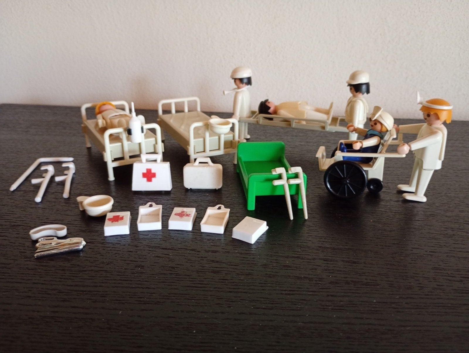 Playmobil vintage ziekenhuis set jaren 80, Ophalen of Verzenden, Gebruikt