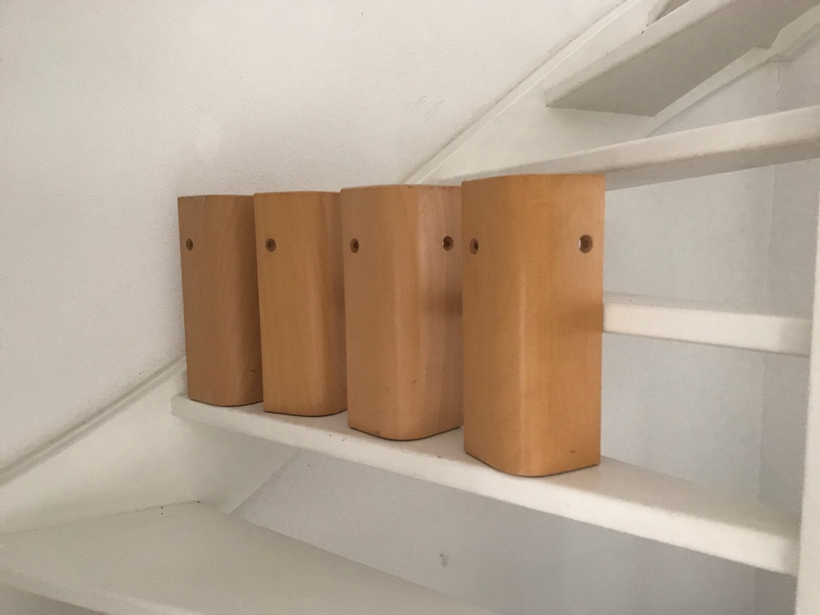 Bedpoten Auping Auronde,35 cm hoog, Tweepersoons, Ophalen of Verzenden, Zo goed als nieuw, Overige maten