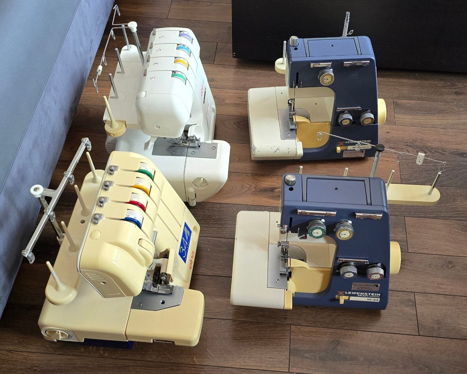 DEFECTE  Elna en Lewenstein overlockmachines, Ophalen