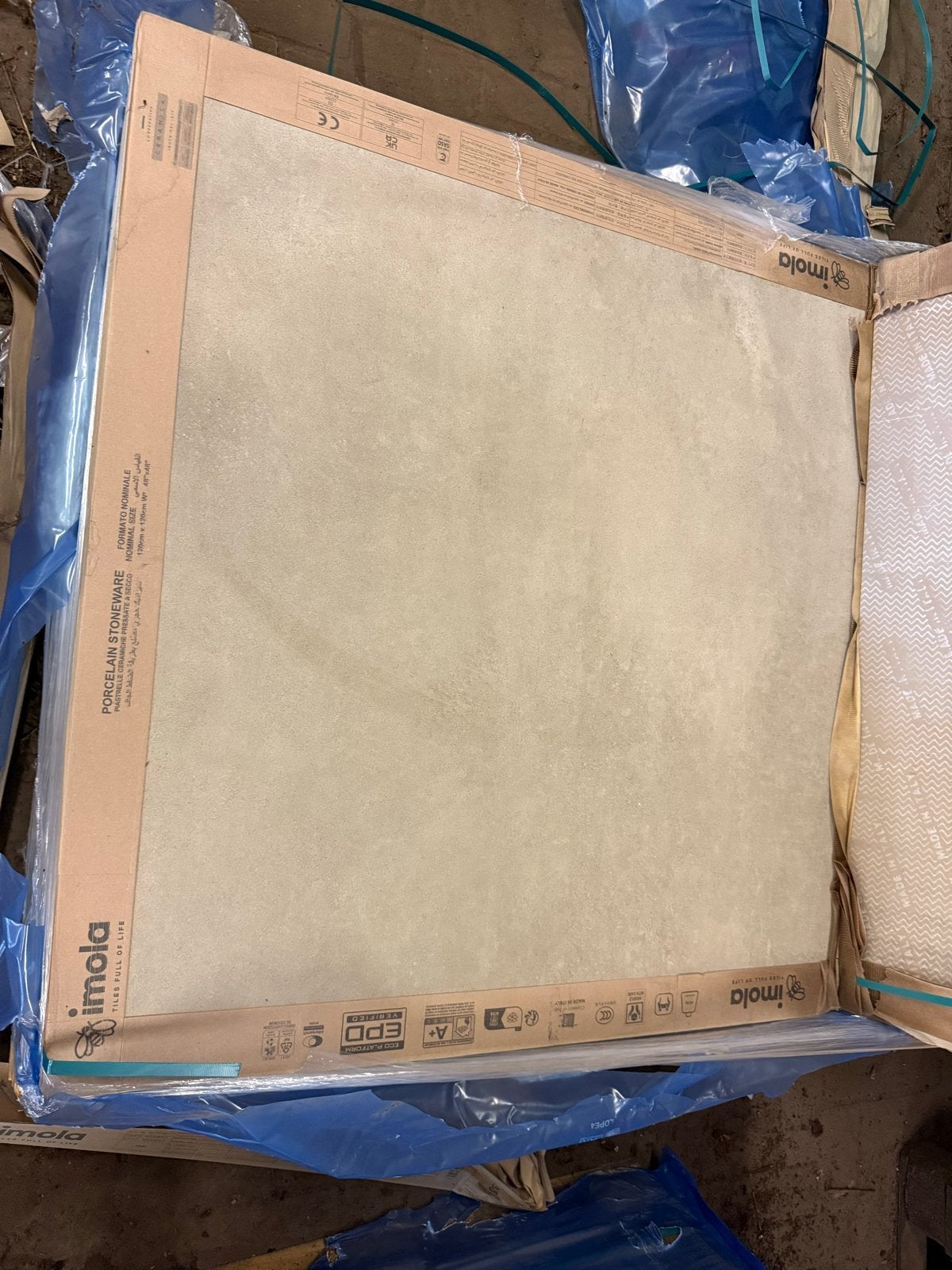 Imola Keramische Vloertegels 120x120 cm - Nieuw!!!165m2, Doe-het-zelf en Verbouw, Tegels, Ophalen, 60 cm of meer, Keramiek, Nieuw