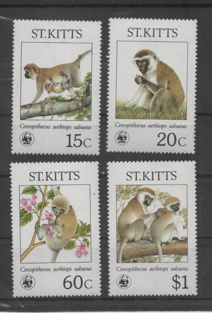 D233 St.Kitts 184/87 postfris Dieren / WWF, Verzenden, Postfris, Dier of Natuur