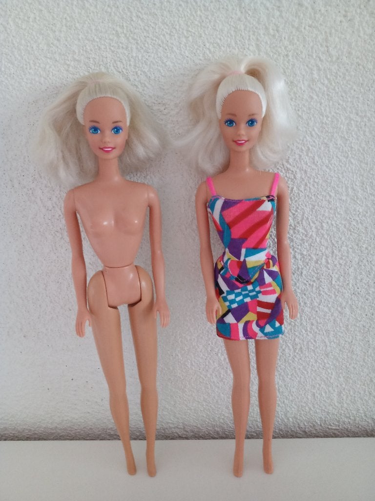 2 Tahiti Barbie Poppen uit 1992, Ophalen of Verzenden, Gebruikt, Pop