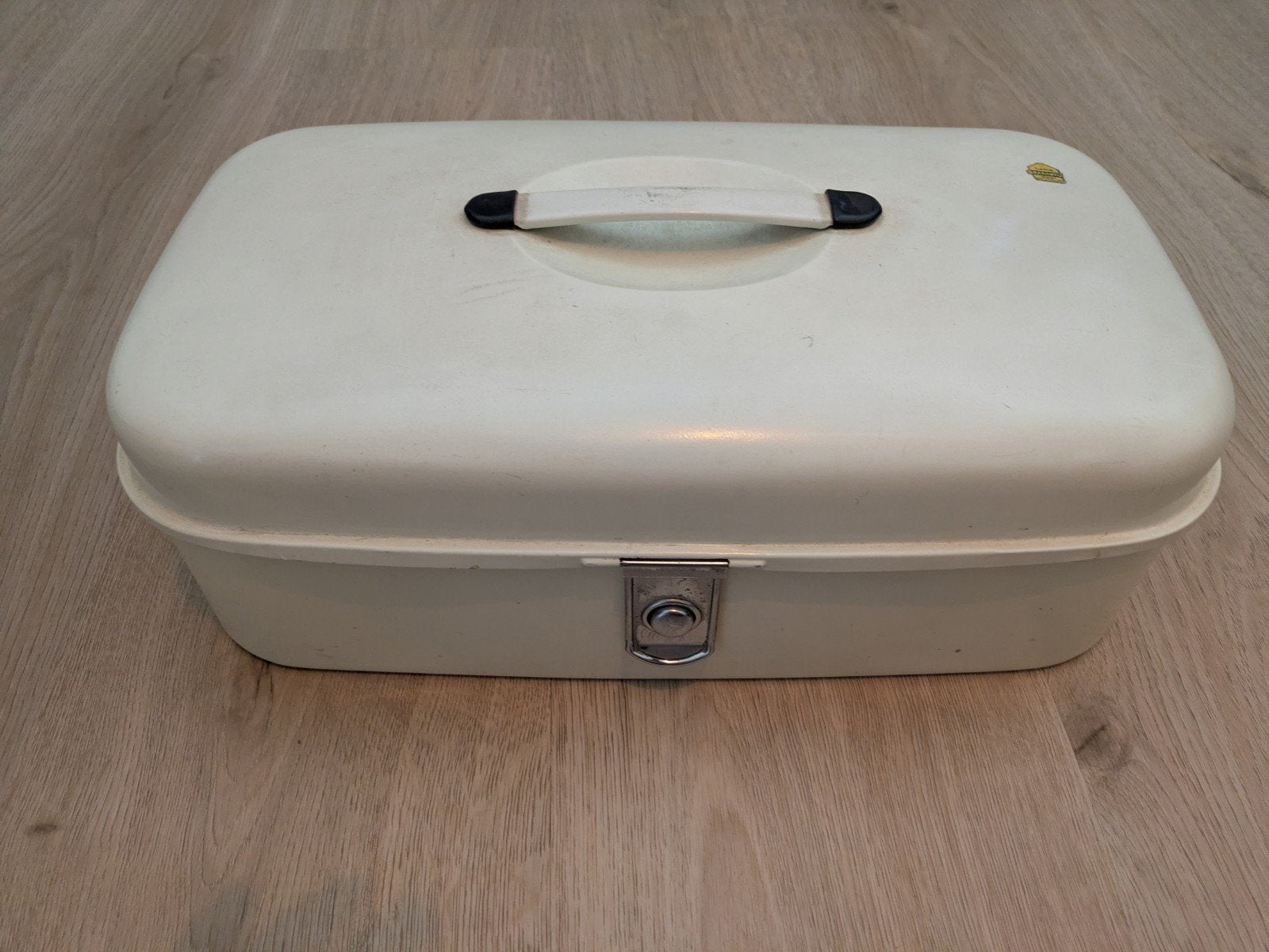 Vintage Brabantia Broodtrommel - Crème Wit, Antiek en Kunst, Ophalen of Verzenden