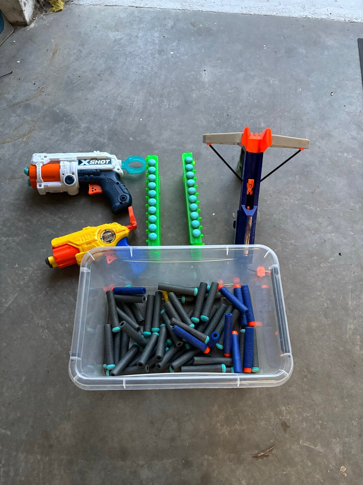 Nerf en X-Shot Blasters met extra pijltjes, Ophalen, Gebruikt