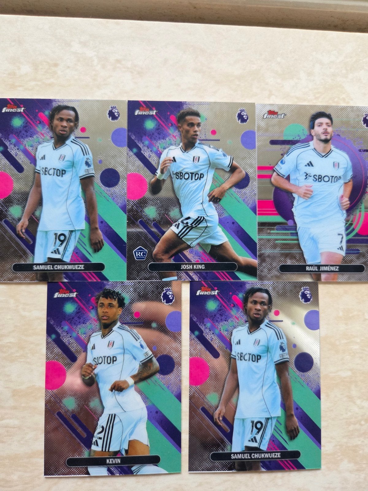Topps Finest Premier League 2023-24 Voetbal Kaarten, Ophalen of Verzenden, Zo goed als nieuw, Buitenlandse clubs, Spelerskaart