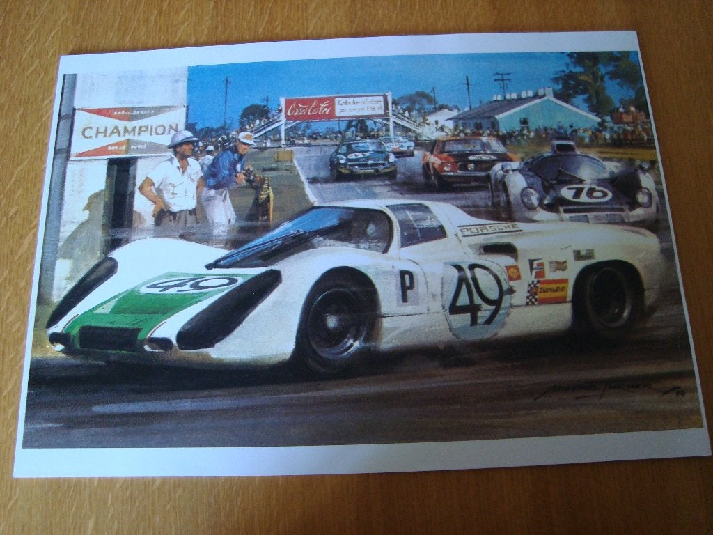 Porsche plaat 42-30 cm, Verzamelen, Ophalen of Verzenden, Nieuw, Auto's