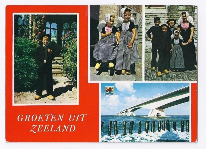 B7 gelopen ansichtkaart groeten uit zeeland, Ophalen of Verzenden, 1980 tot heden, Zeeland