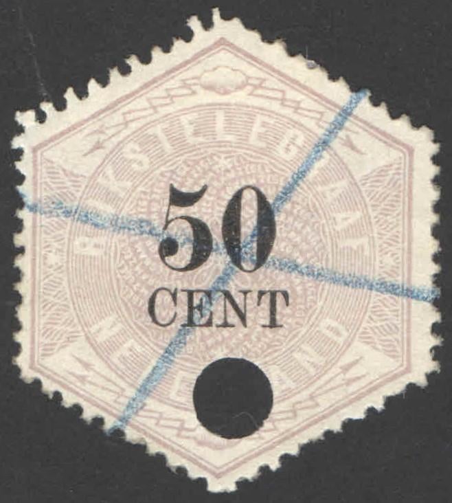 Nederland Telegramzegel 9 gestempeld, Postzegels en Munten, Postzegels | Nederland, Ophalen of Verzenden, T/m 1940, Gestempeld