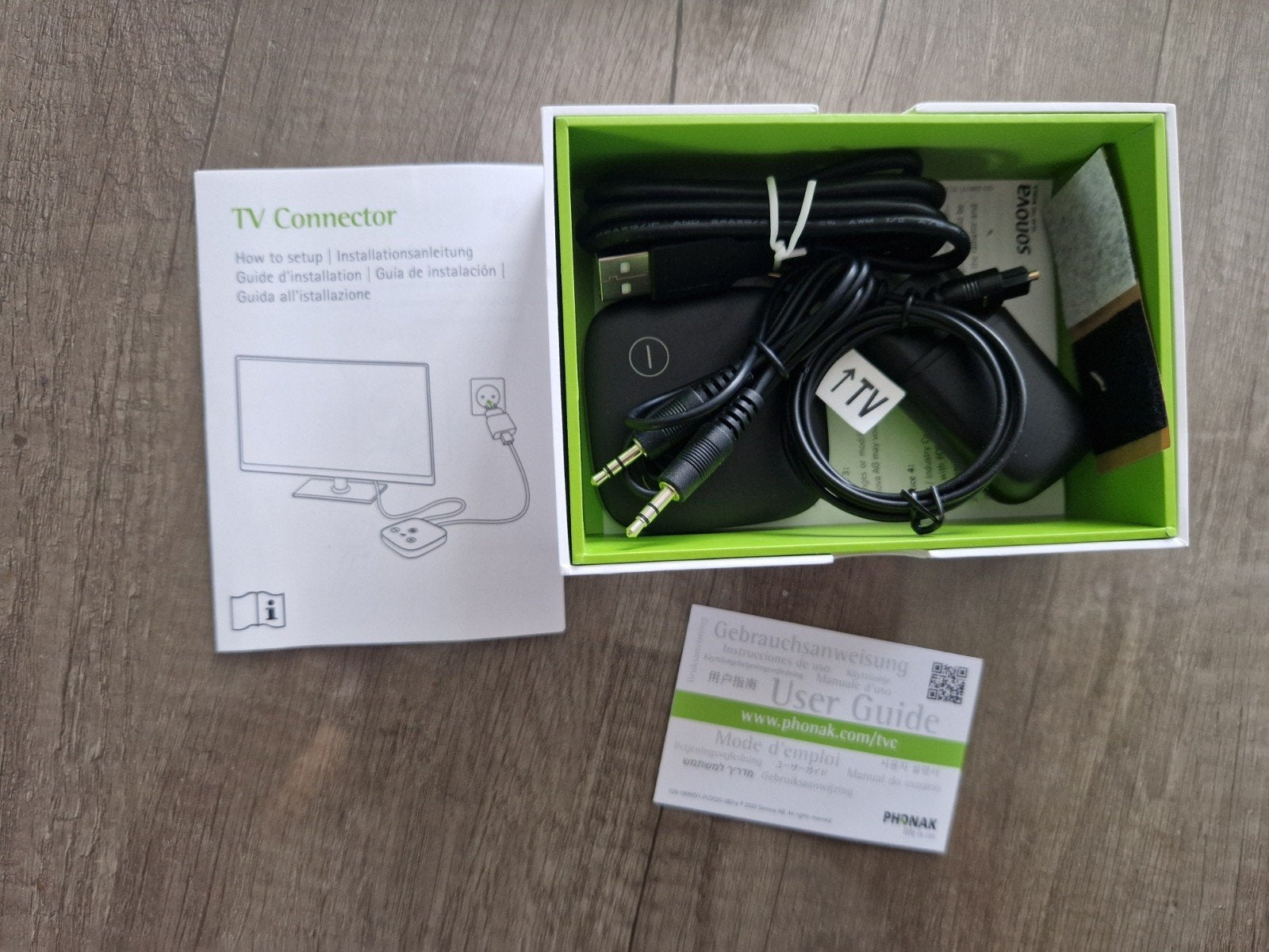 phonak TV connector, Ophalen