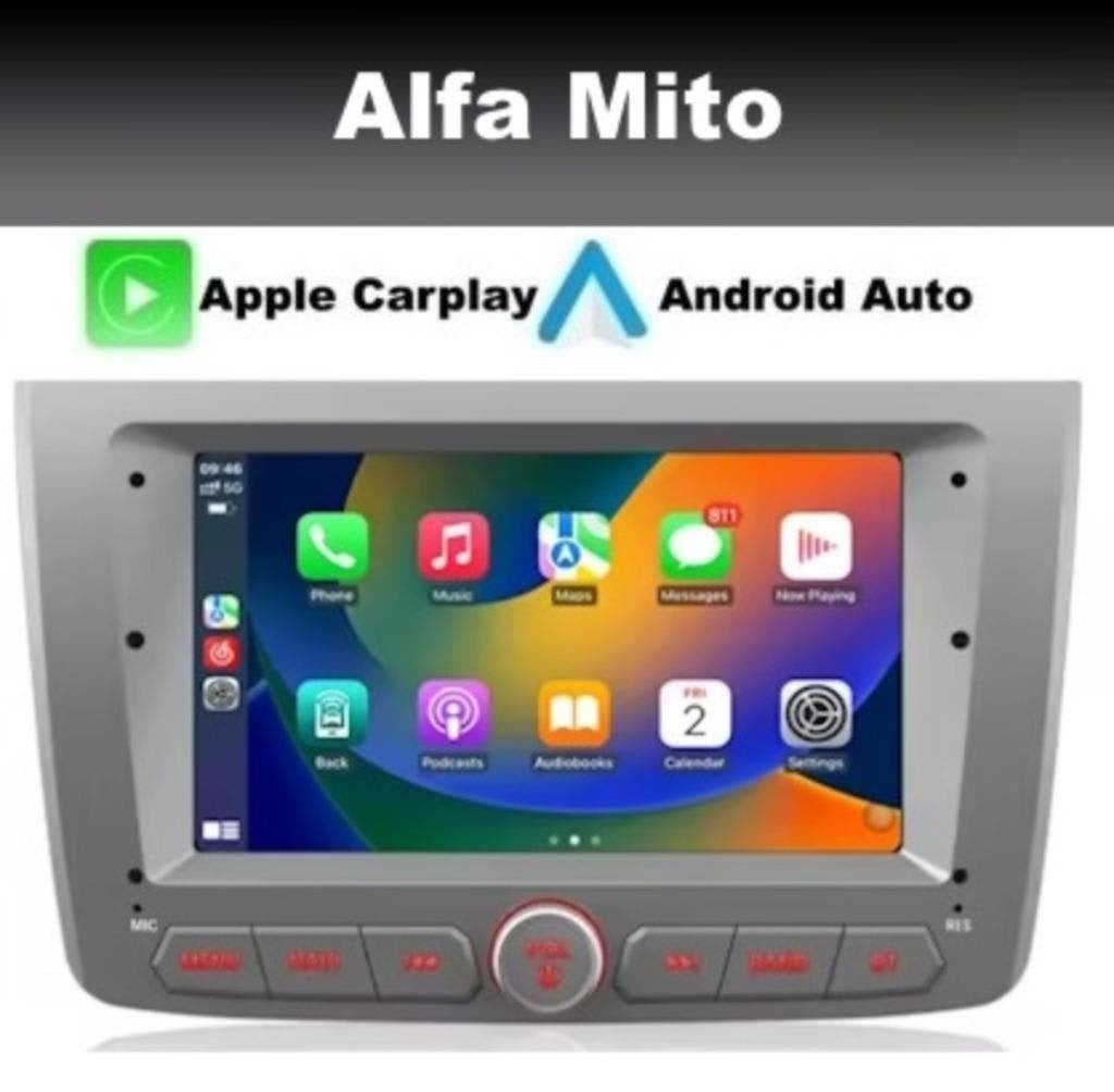Alfa Romeo Mito radio navigatie android 14 wifi dab carplay, Ophalen of Verzenden, Nieuw