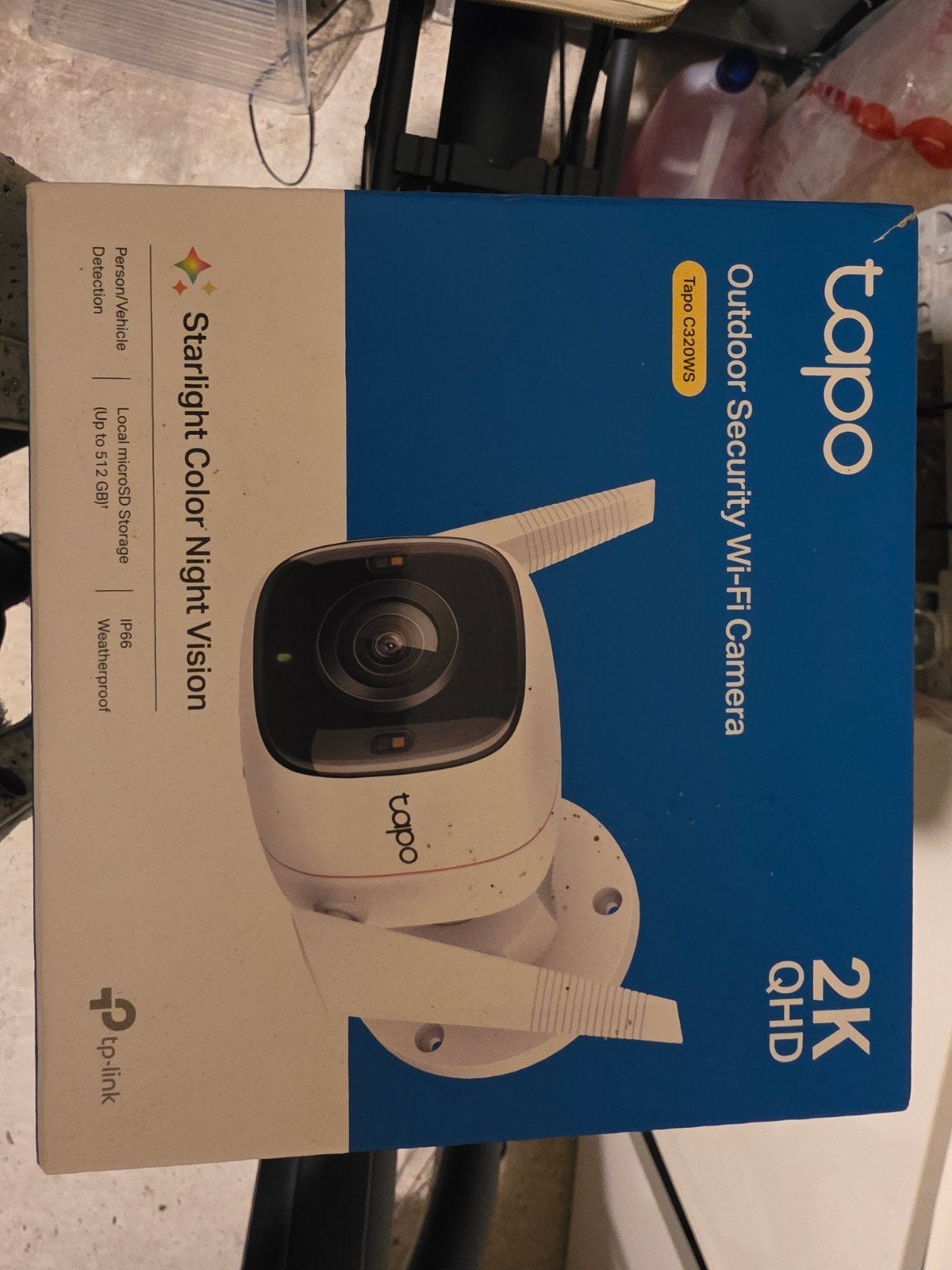 Tapo C320WS Outdoor Beveiligingscamera 2K QHD, Ophalen of Verzenden, Zo goed als nieuw, Buitencamera