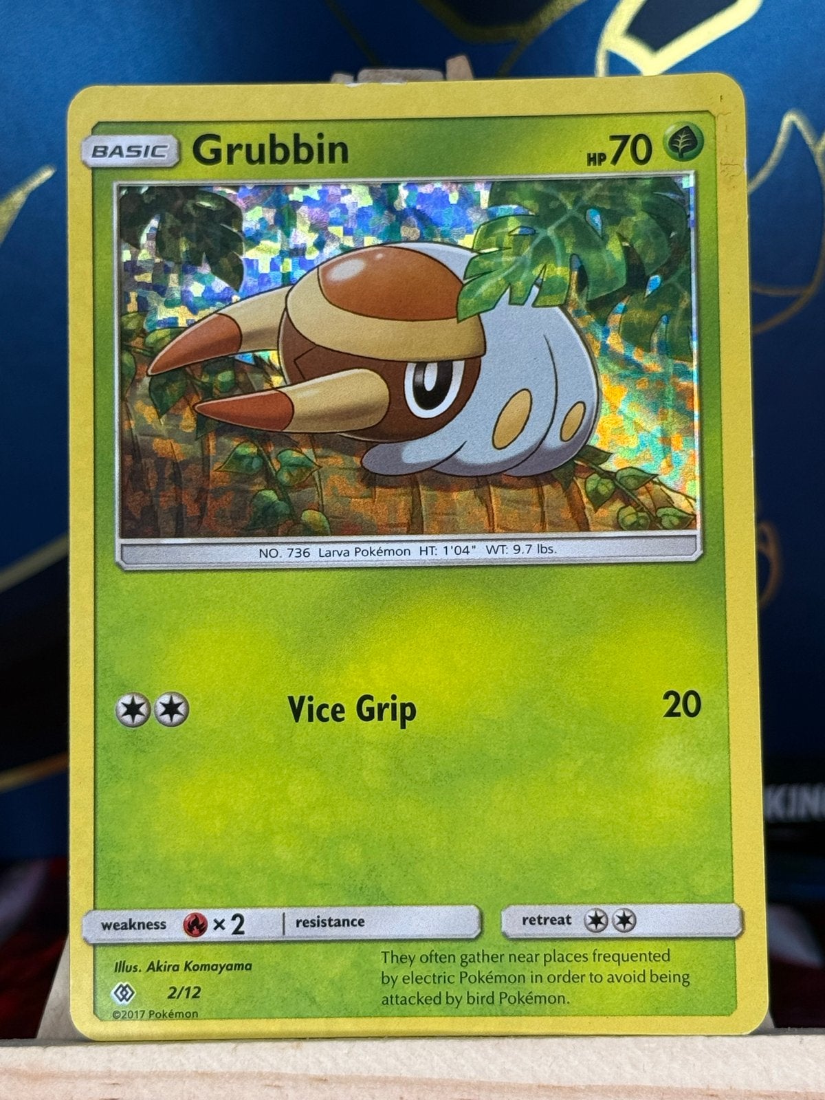 Grubbin #2 | Pokemon McDonalds 2017, Ophalen of Verzenden, Zo goed als nieuw, Losse kaart, Foil