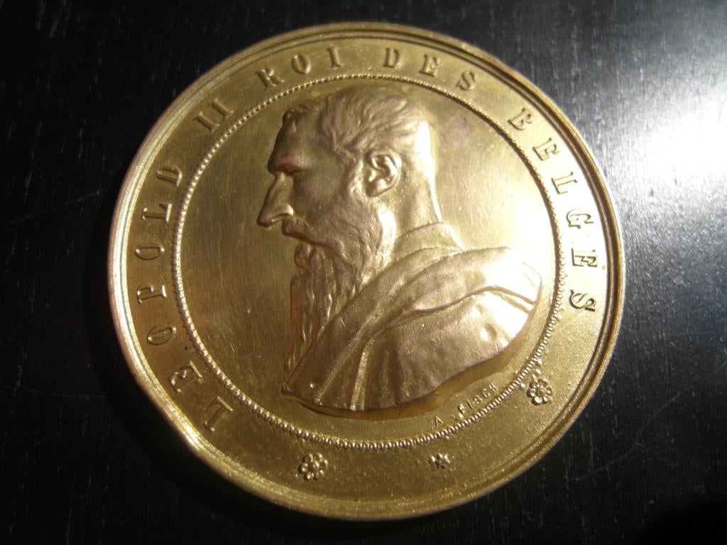 grote penning ? belgie koning leopold, Verzamelen, Koninklijk Huis en Royalty, Ophalen, Buitenland, Postzegel(s) of Munt(en)