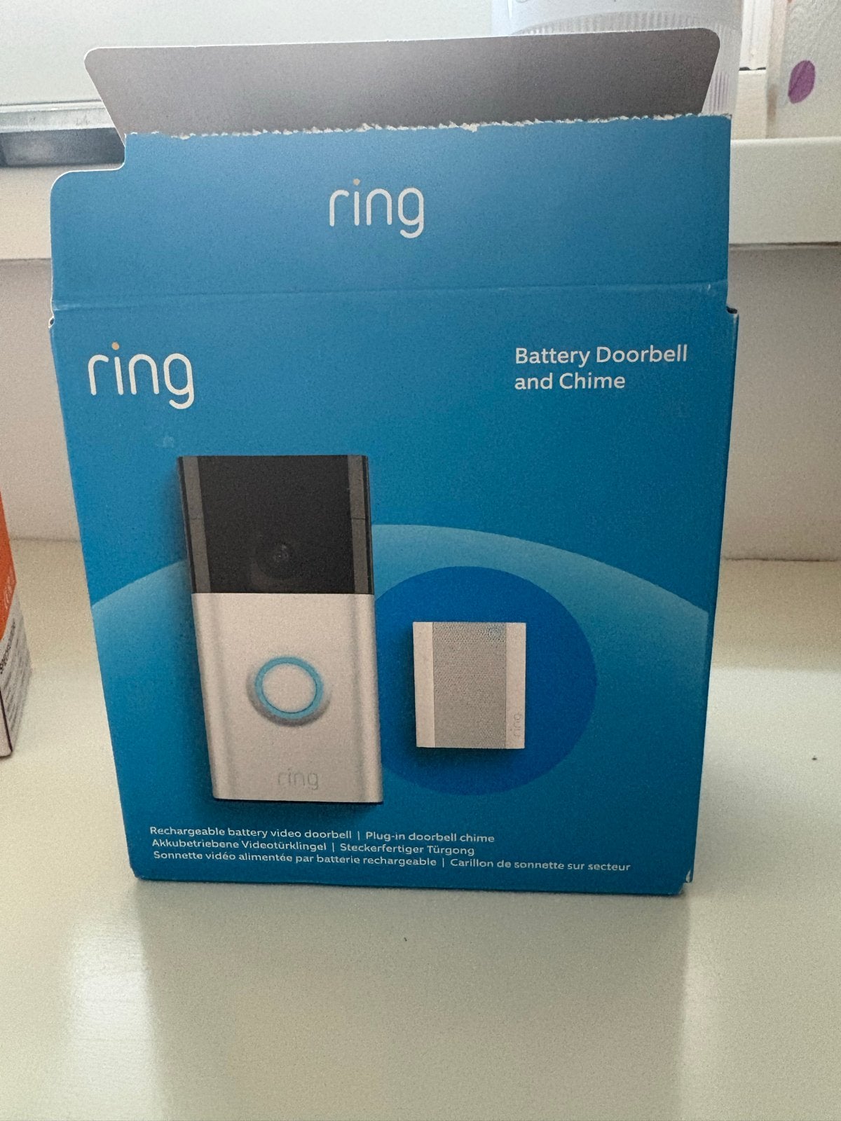 Ring Battery Video Deurbel en Chime - Nieuw in doos, Ophalen of Verzenden, Bewegingsdetectiesensor, Nieuw, Draadloos