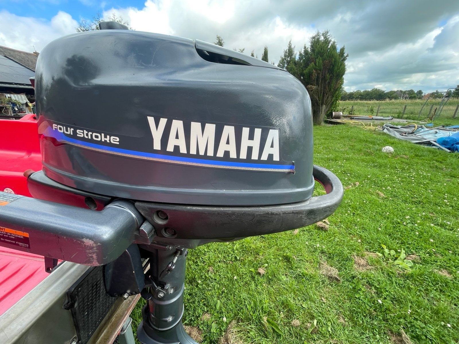 Mooie buitenboordmotor yamaha 4 pk, Ophalen, Gebruikt