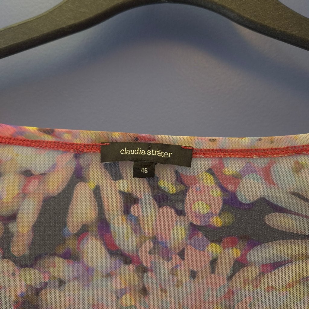 Claudia Sträter top | Maat 46 | Stretch | Als nieuw 51889, Postbus 123, 1000 AC Amsterdam, Meerkleurig, Maat 46/48 (XL) of groter