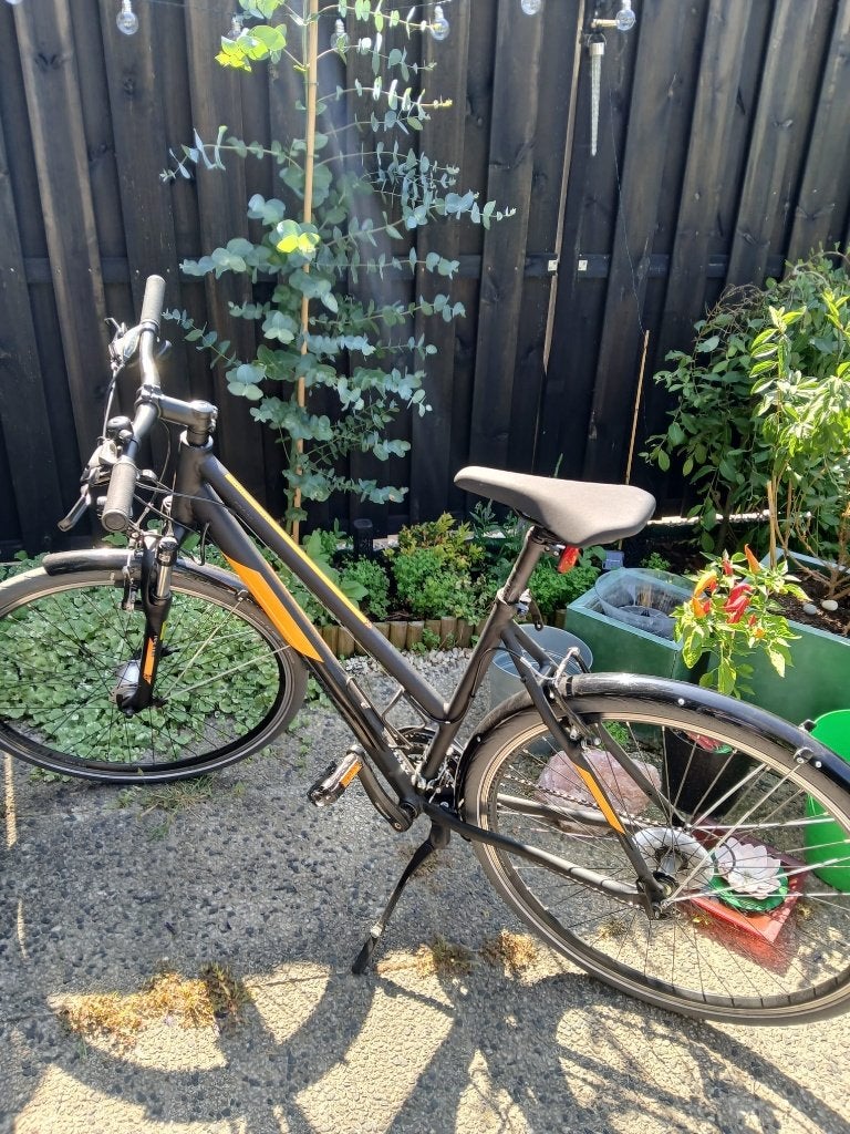 Cedar fiets van Serious, zwart/oranje, Fietsen en Brommers, Fietsen | Mountainbikes en ATB, 49 tot 53 cm, Ophalen, Zo goed als nieuw