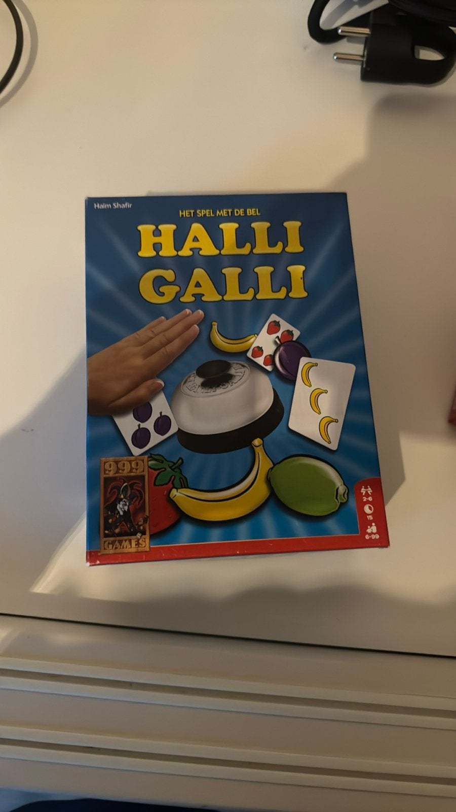Halli Galli - Het snelle fruitspel met de bel, Drie of vier spelers, Ophalen of Verzenden, Zo goed als nieuw