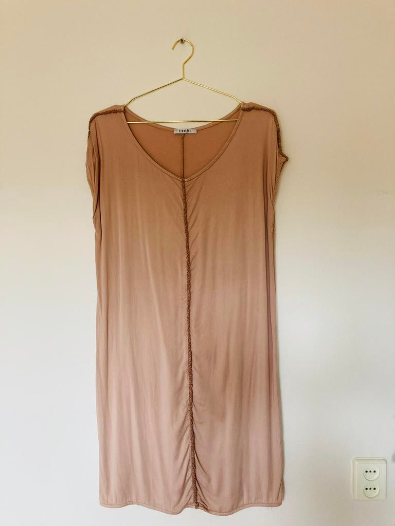 Transfer S lichtroze nude jurk egf, Ophalen of Verzenden, Zo goed als nieuw, Roze, Maat 36 (S)