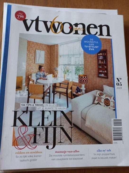 Vtwonen magazine - Klein & Fijn - mei 2024, Ophalen of Verzenden, Zo goed als nieuw, Interieur en Design