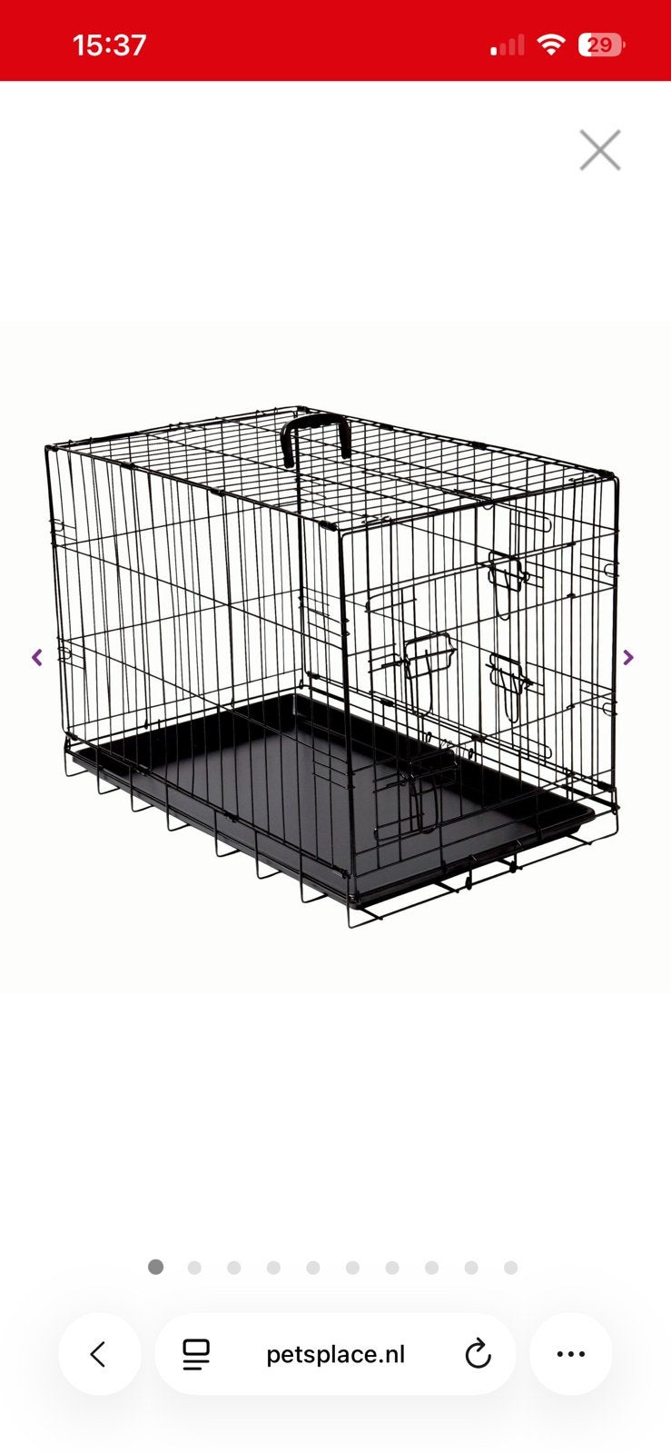 Adori hondenbench, Ophalen, Zo goed als nieuw, 75 tot 110 cm, Minder dan 65 cm