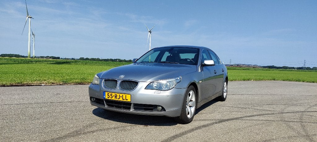 BMW 5-Serie 2.5I 525I E60 AUT 2005 ketting gedaan! APK 2027, Automaat, 2497 cc, 2000 kg, Grijs