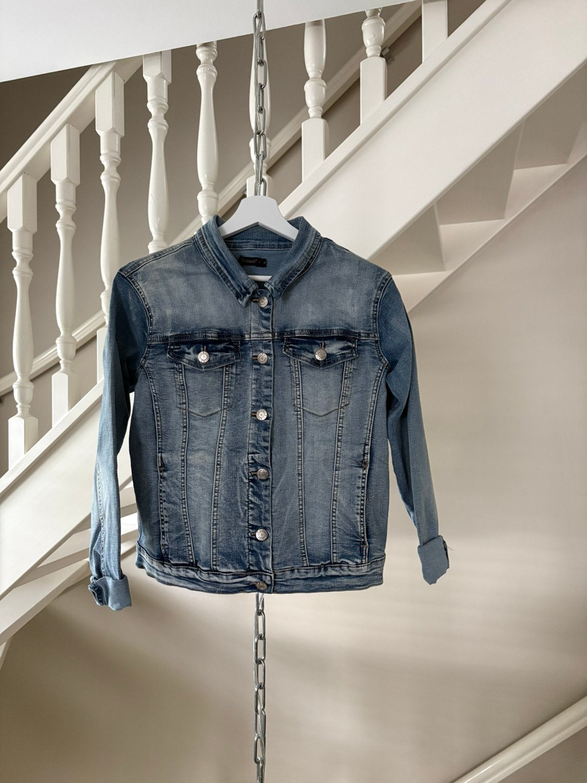 Spijkerjack lichtblauw merk G-Maxx maat S nooit gedragen, Ophalen of Verzenden, Zo goed als nieuw, Maat 38/40 (M), Blauw