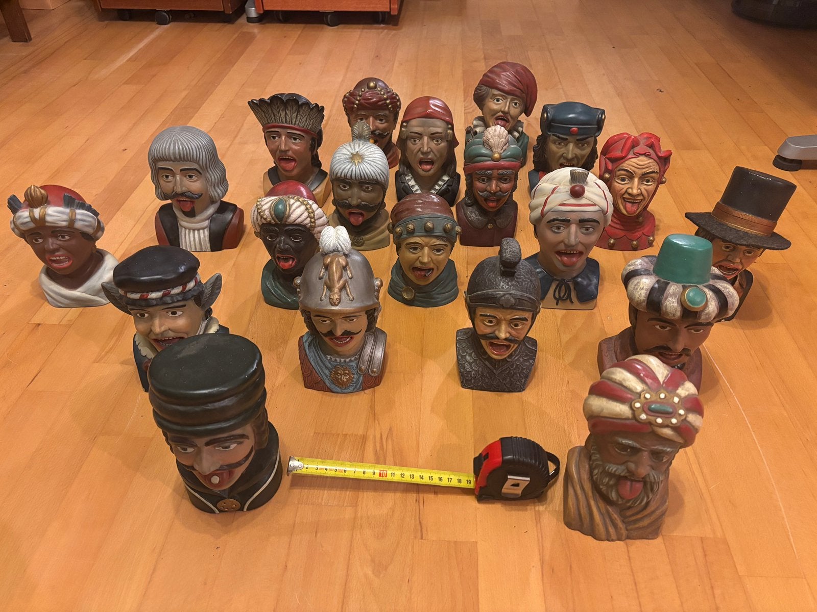Gapers, prachtige collectie van 20 gapers, 20 cm hoog, Ophalen