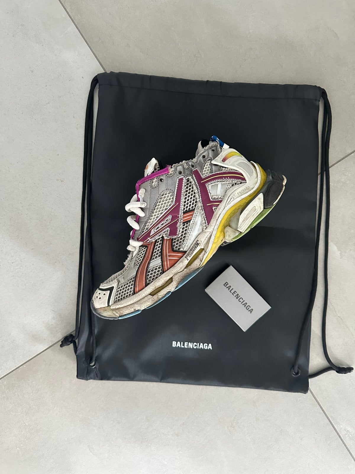 Balenciaga Runners Maat 41 Multicolor Sneakers, Ophalen of Verzenden, Gedragen, Overige kleuren, Sneakers of Gympen