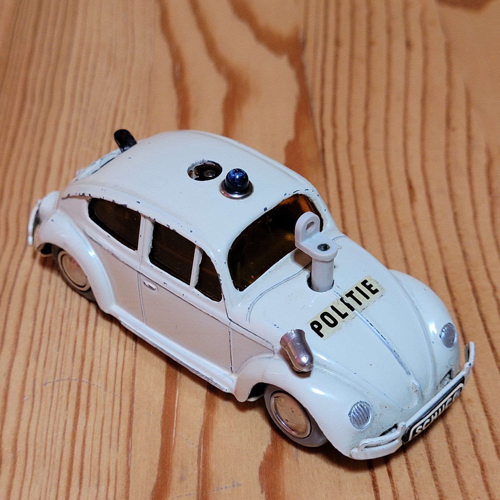 Schuco 3000 Politie Kever - Made in Western Germany, Overige merken, Gebruikt, Auto, 1:32 tot 1:50