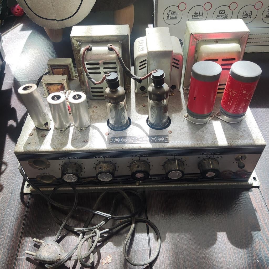 Geloso G-231-A Vintage Buisversterker - Zeldzaam Model, Audio, Tv en Foto, Versterkers en Receivers, Minder dan 60 watt, Ophalen