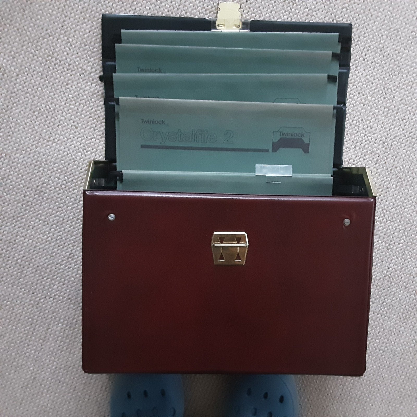 Documentenkoffer met hangmappen, Diversen, Bureau-accessoires, Gebruikt, Ophalen of Verzenden