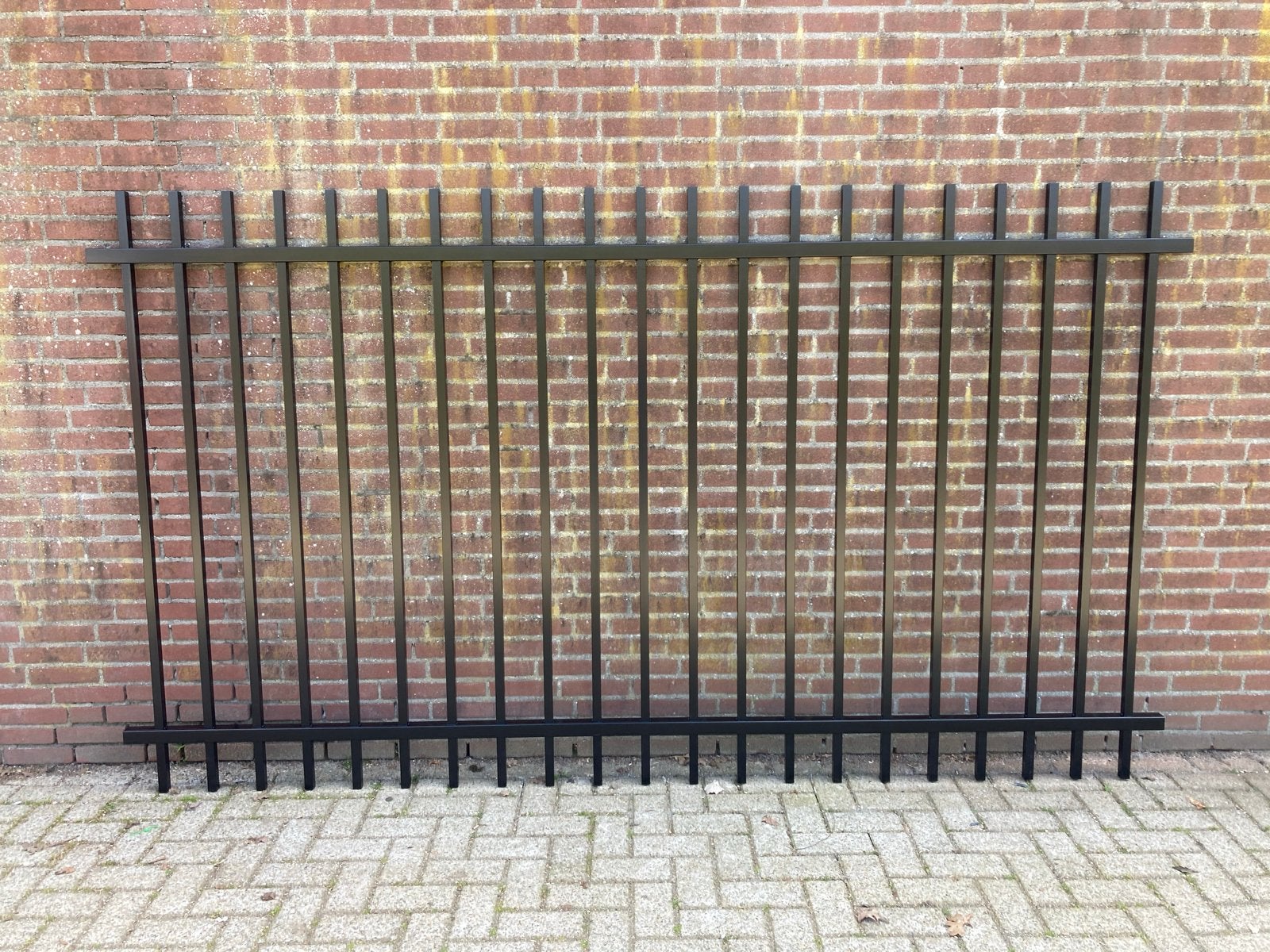 Partij Aluminium Hekwerk - 69 mtr, Mat Zwart, Ophalen, Nieuw, Aluminium, Spijlenhekwerk