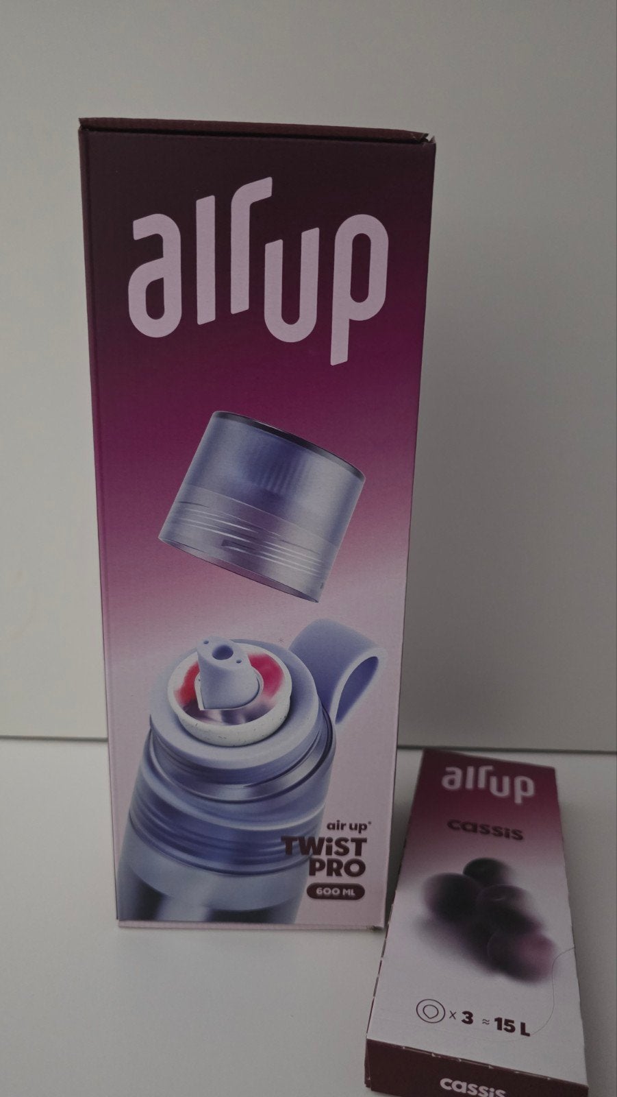 Air Up Twist Pro 600ml met Cassis Pods, Sport en Fitness, Ophalen of Verzenden, Nieuw