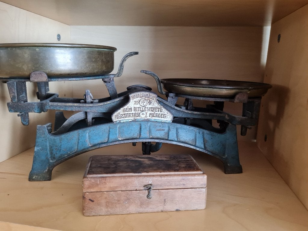 vintage weegschaal, Witgoed en Apparatuur, Weegschalen, Ophalen, Analoog, Overige typen, 500 gram of grover