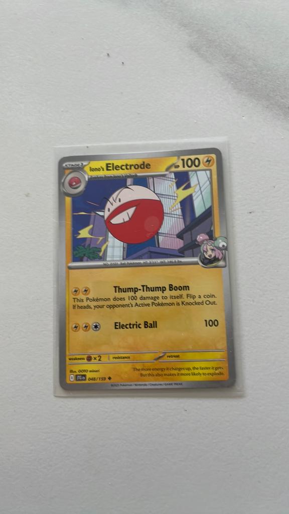 Pokémon kaart lono’s Electrode van intertoys, Hobby en Vrije tijd, Ophalen of Verzenden, Zo goed als nieuw, Losse kaart